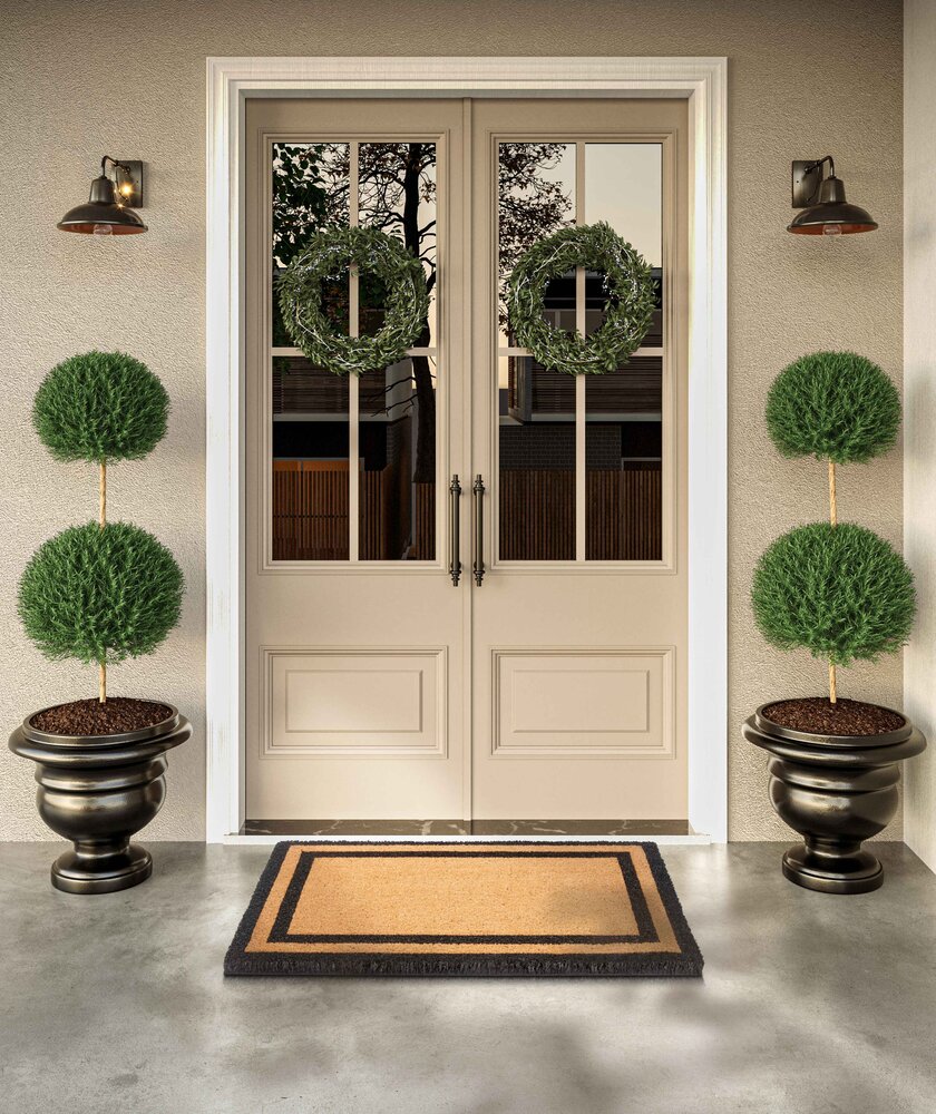 Deurmat - Cocos Porte Claude Beige/Zwart Deurmat - Cocos Porte Claude Beige/Zwart