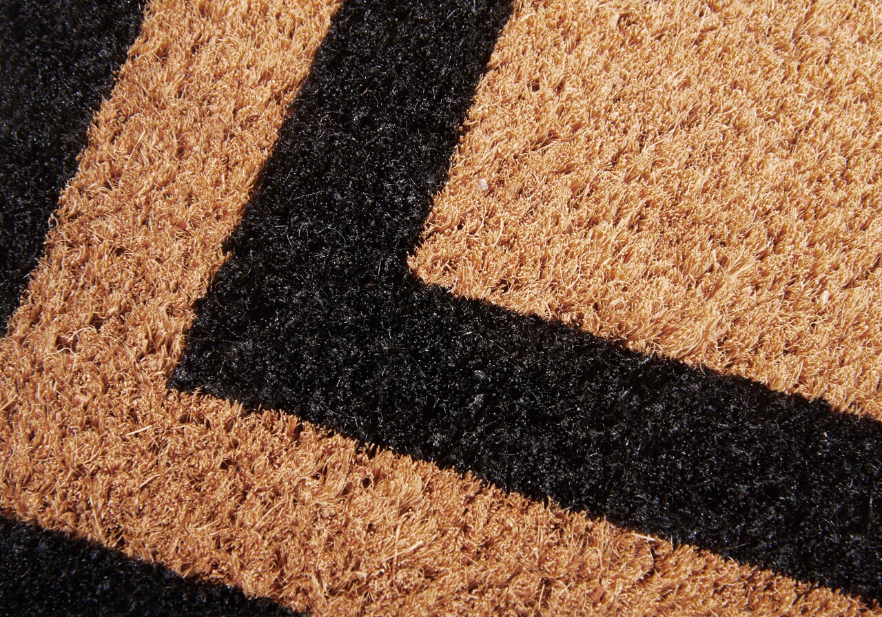 Deurmat - Cocos Porte Claude Beige/Zwart Deurmat - Cocos Porte Claude Beige/Zwart