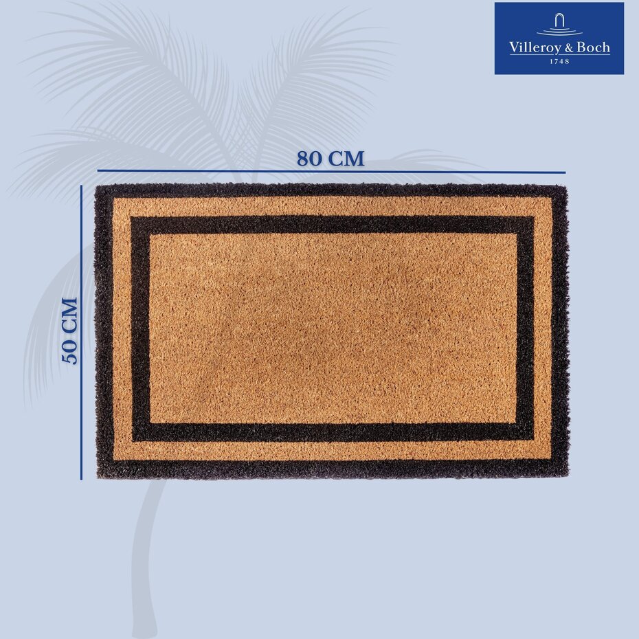 Deurmat - Cocos Porte Claude Beige/Zwart Deurmat - Cocos Porte Claude Beige/Zwart