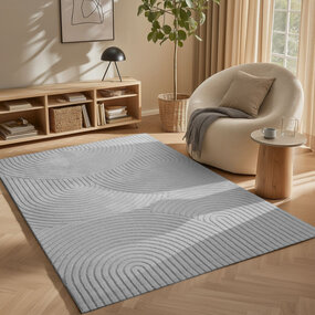 Japandi vloerkleed - Skando Grijs Japandi vloerkleed - Skando Grijs