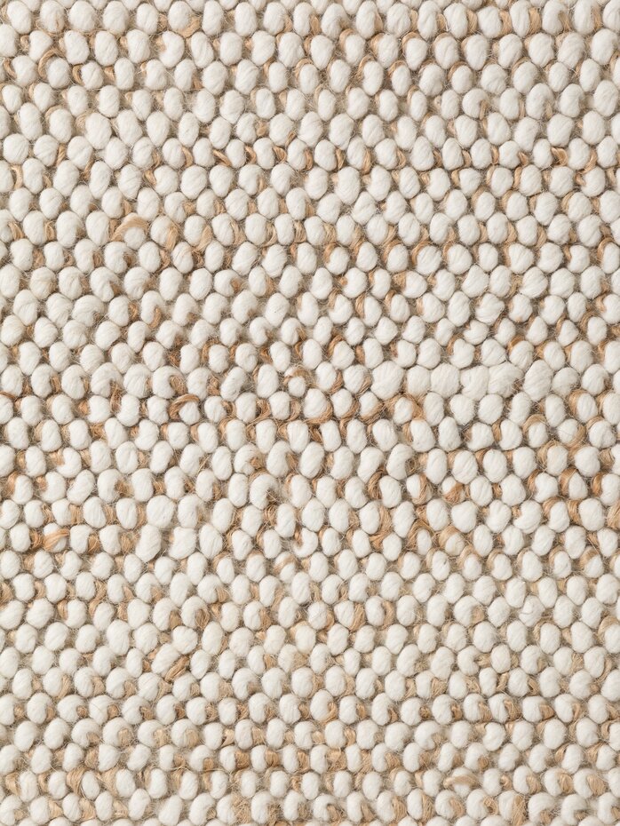 Wollen vloerkleed - Peas Natural Creme/Beige Wollen vloerkleed - Peas Natural Creme/Beige