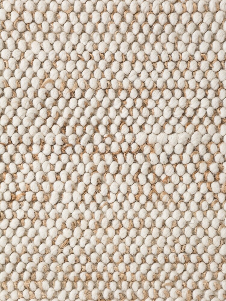 Wollen vloerkleed - Peas Natural Creme/Beige Wollen vloerkleed - Peas Natural Creme/Beige