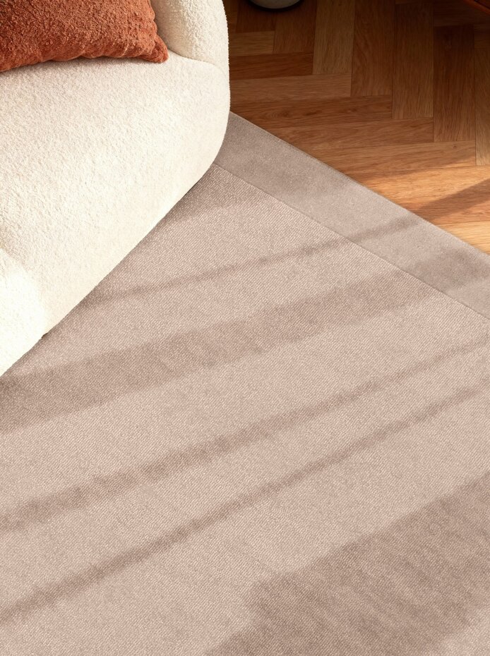 Wollen vloerkleed - Kivi Beige Wollen vloerkleed - Kivi Beige