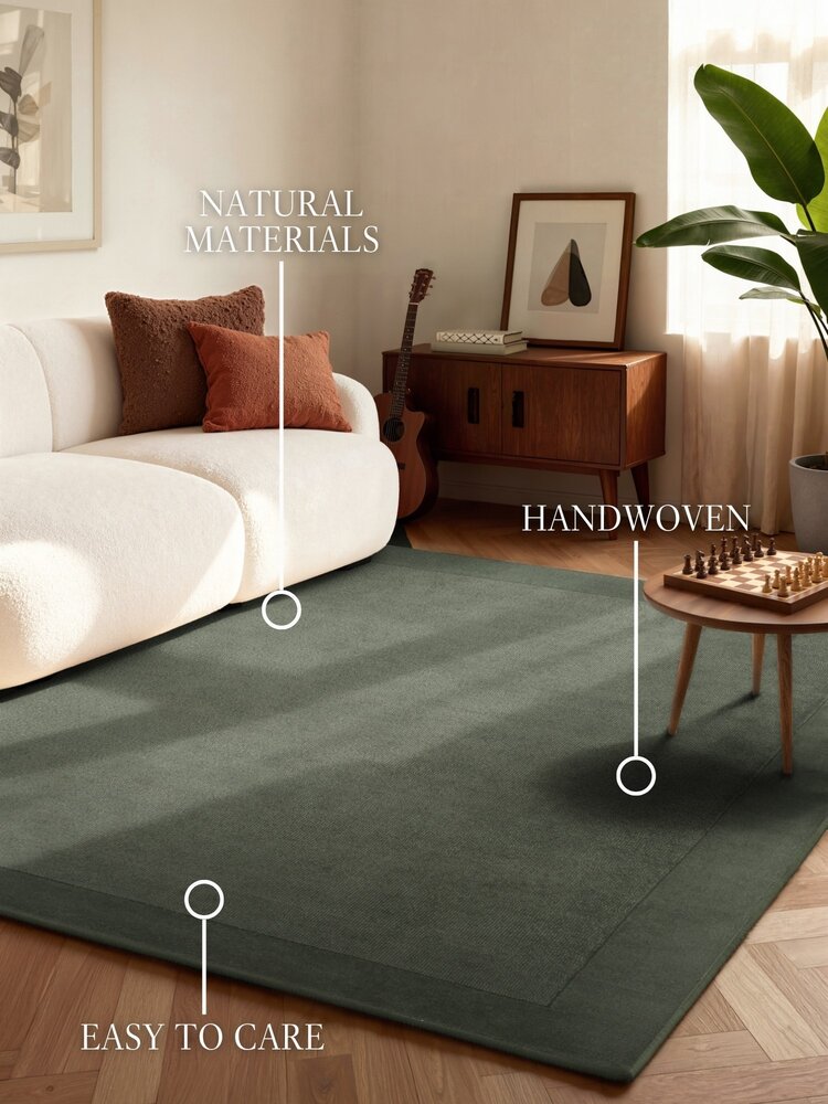 Wollen vloerkleed - Kari Groen