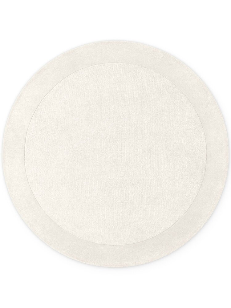 Rond wollen vloerkleed - Kivi Creme Rond wollen vloerkleed - Kivi Creme