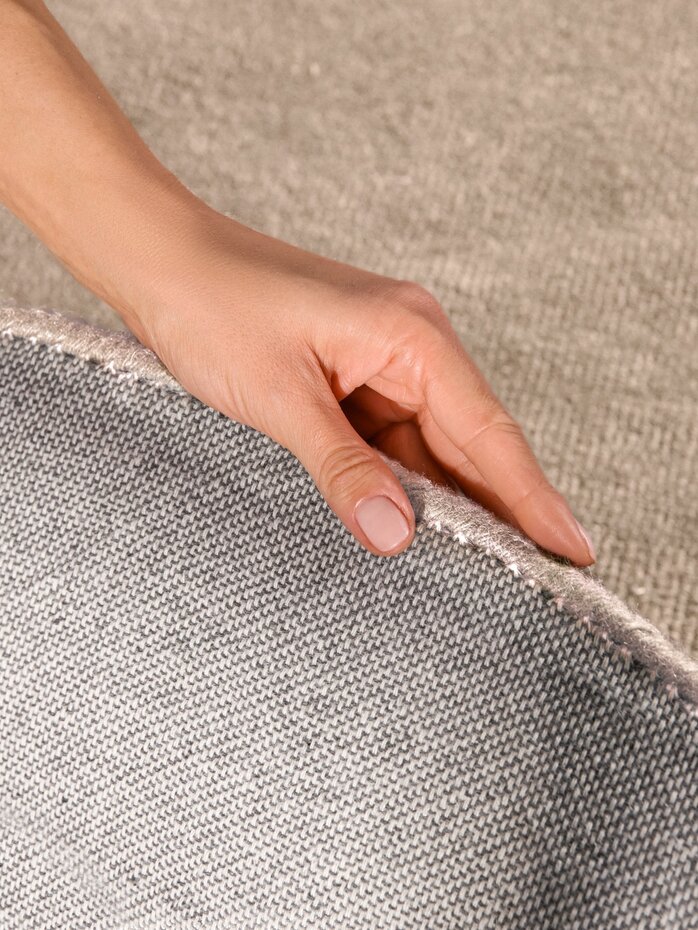 Rond wollen vloerkleed - Kivi Beige Rond wollen vloerkleed - Kivi Beige