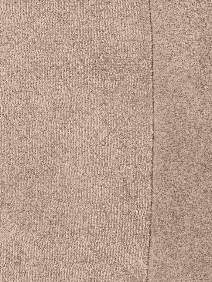 Rond wollen vloerkleed - Kivi Beige Rond wollen vloerkleed - Kivi Beige