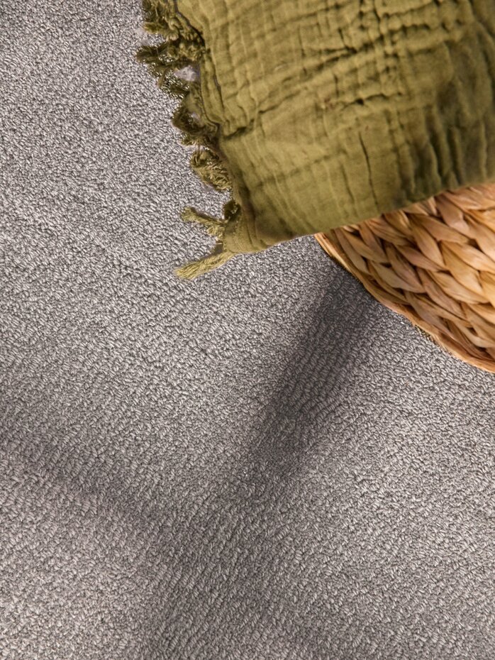 Rond wollen vloerkleed - Kari Grijs Rond wollen vloerkleed - Kari Grijs