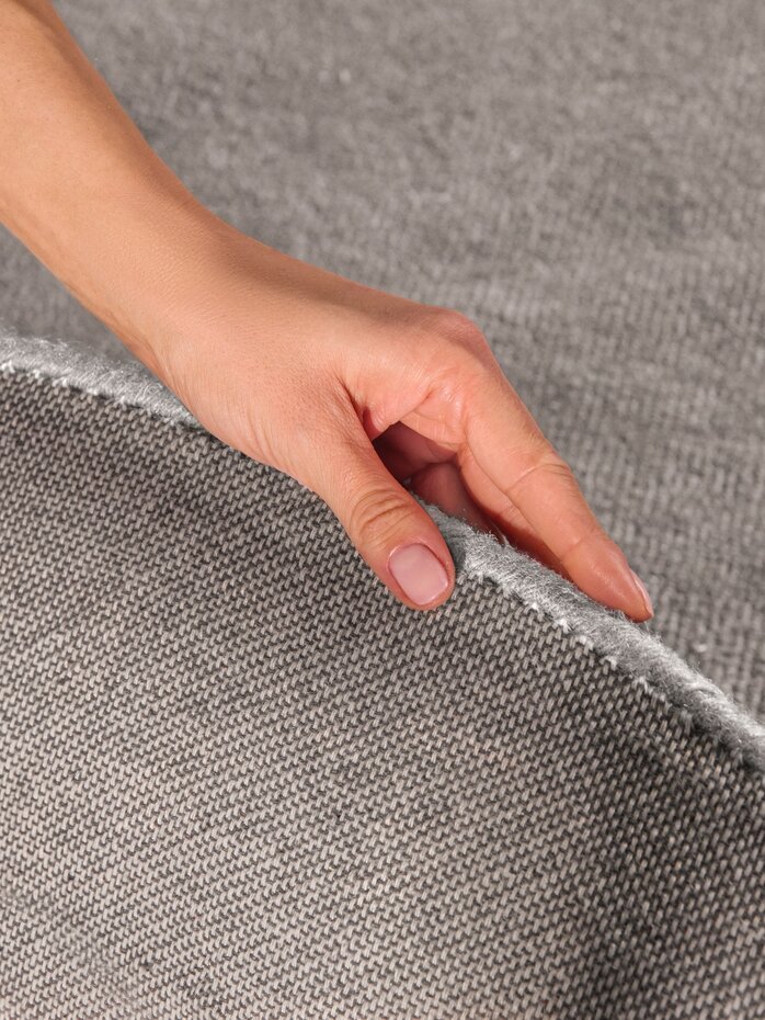 Rond wollen vloerkleed - Kari Grijs Rond wollen vloerkleed - Kari Grijs