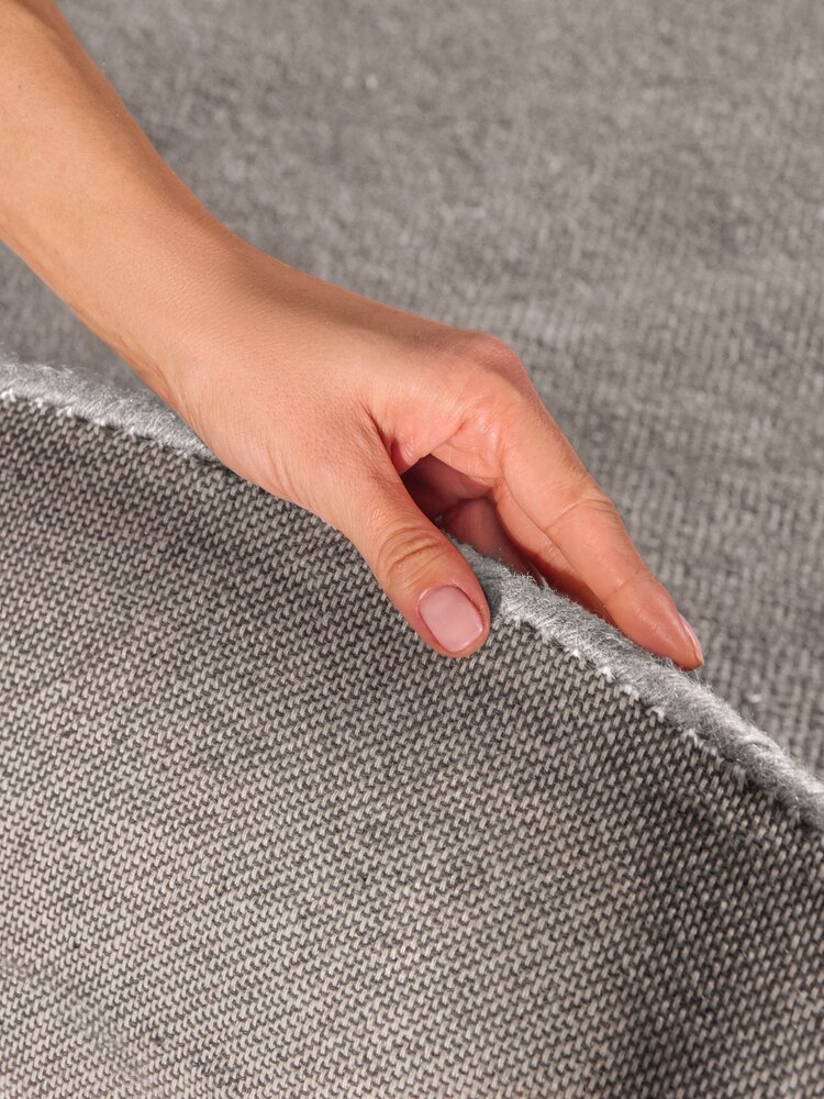 Rond wollen vloerkleed - Kari Grijs Rond wollen vloerkleed - Kari Grijs