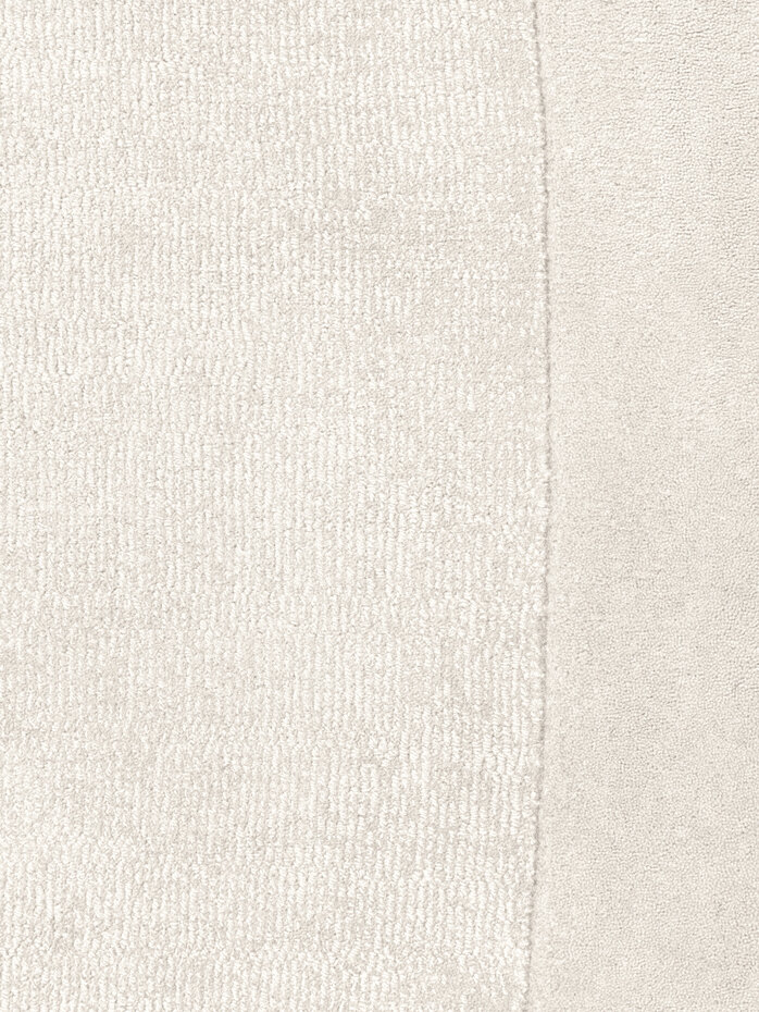 Organisch rond wollen vloerkleed - Kari Creme