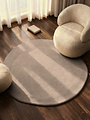 Organisch rond wollen vloerkleed - Kivi Beige