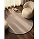 Organisch rond wollen vloerkleed - Kivi Beige Organisch rond wollen vloerkleed - Kivi Beige