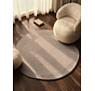 Organisch rond wollen vloerkleed - Kari Beige