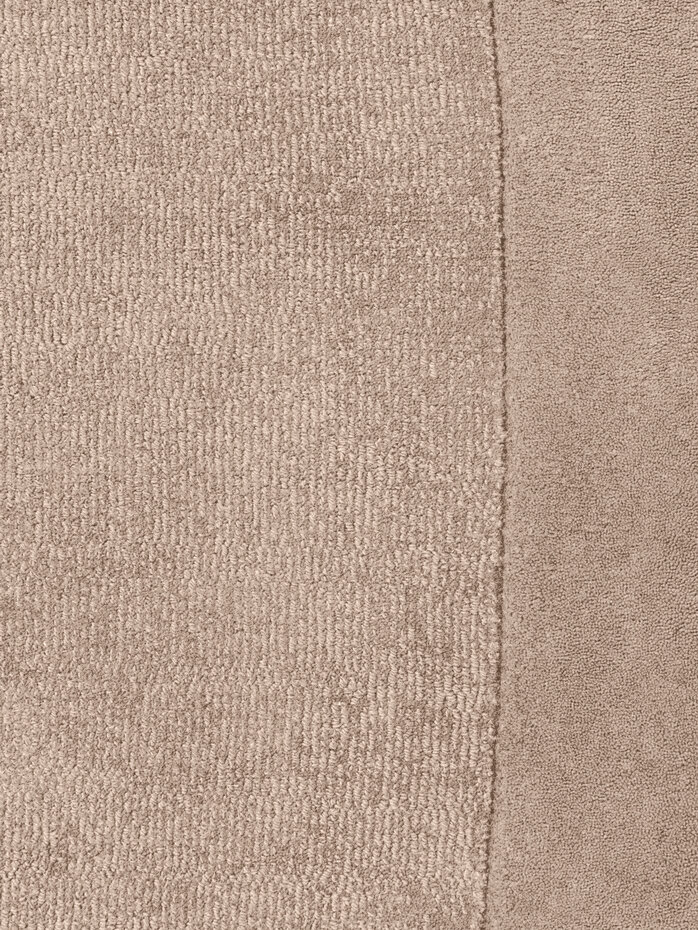 Organisch rond wollen vloerkleed - Kari Beige