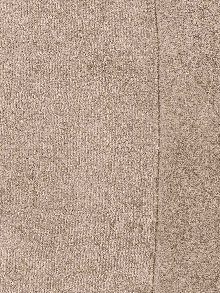 Organisch rond wollen vloerkleed - Kari Beige