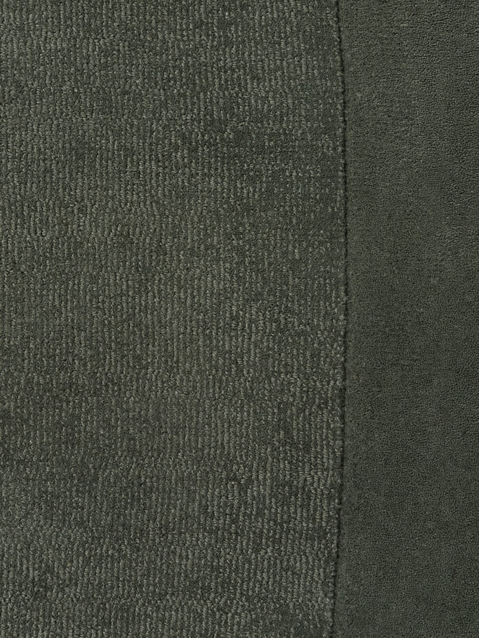 Organisch rond wollen vloerkleed - Kari Groen