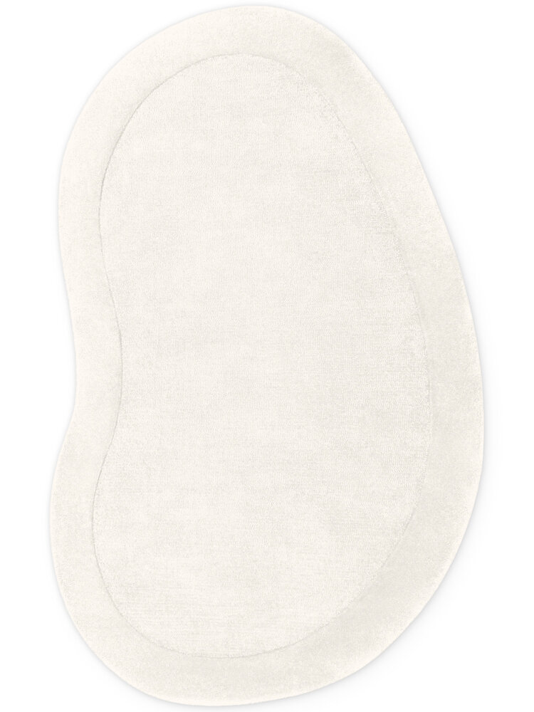 Organisch wollen vloerkleed - Kari Creme