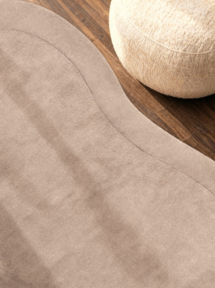 Organisch wollen vloerkleed - Kivi Beige Organisch wollen vloerkleed - Kivi Beige