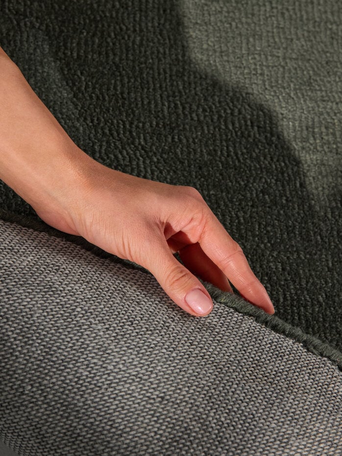 Organisch wollen vloerkleed - Kivi Groen Organisch wollen vloerkleed - Kivi Groen