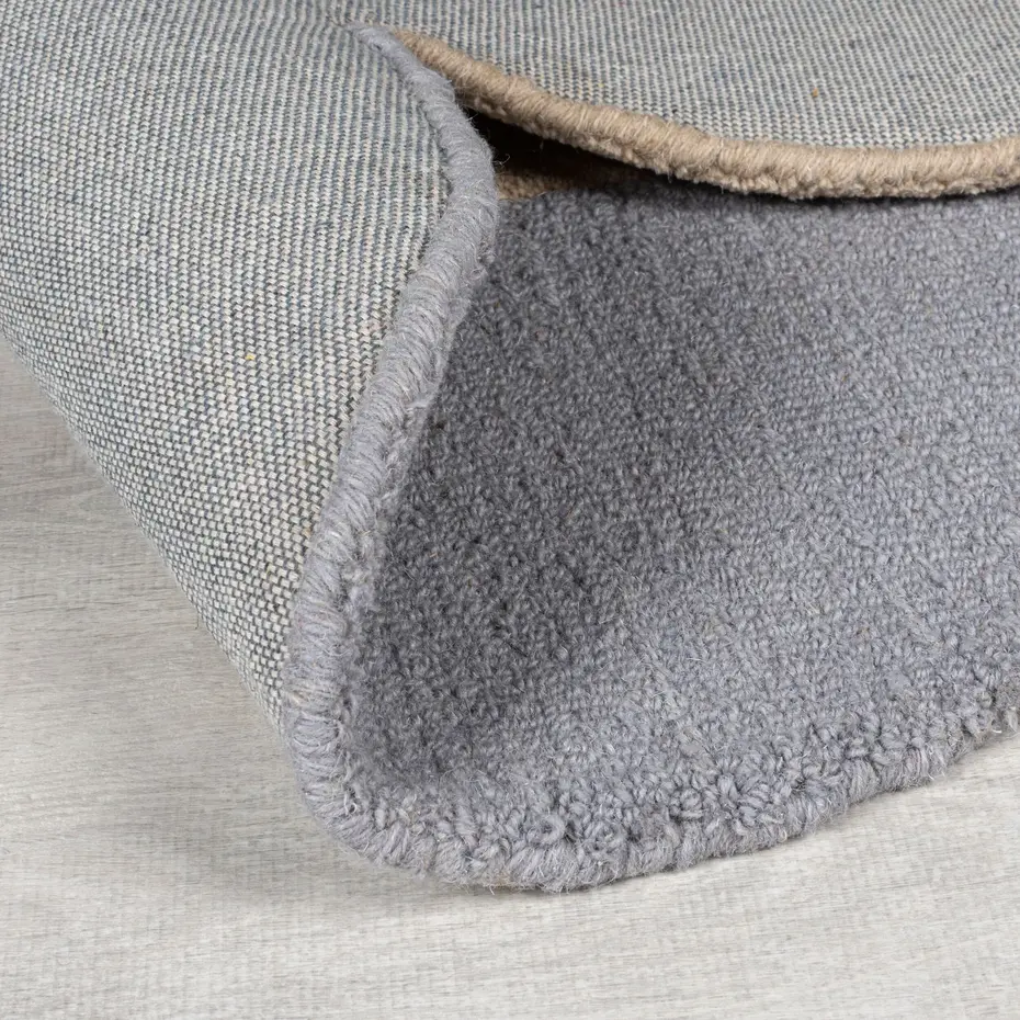 Organisch abstract vloerkleed - Mia Ellipse Blauw/Terra