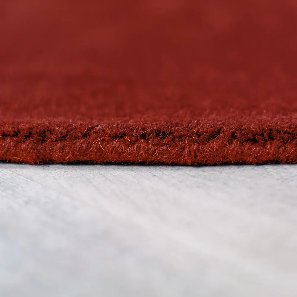 Rond abstract vloerkleed - Mia Segment Terracotta