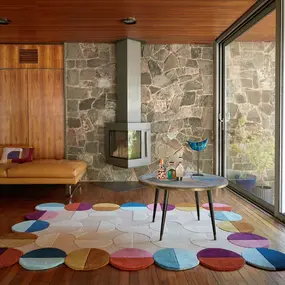 Organisch wollen vloerkleed - Mia Textured Scallop Kleurrijk