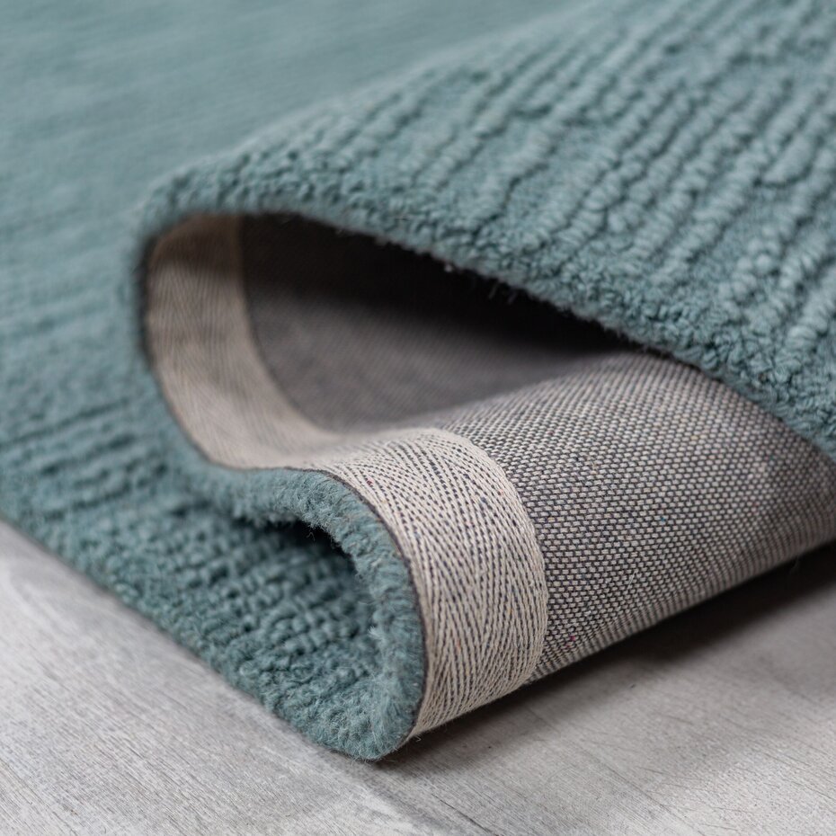 Wollen vloerkleed - Harris Boucle Blauw