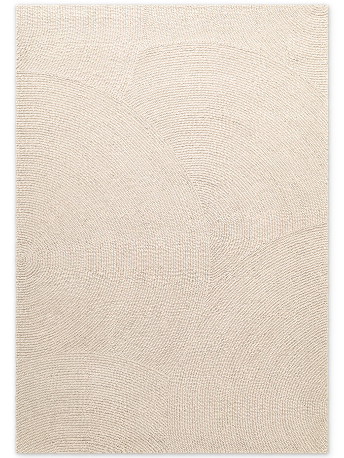 Wollen Japandi vloerkleed - Eleni Crème - TEST OUTLET