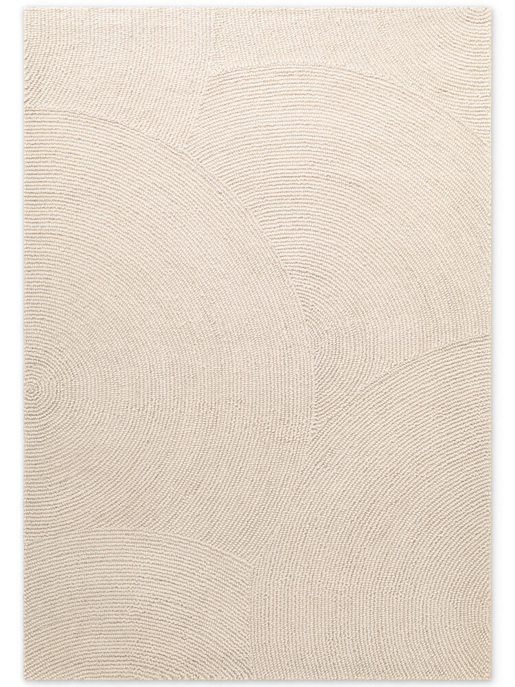 Wollen Japandi vloerkleed - Eleni Crème - TEST OUTLET