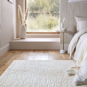 Wollen vloerkleed - Harris Boucle Creme