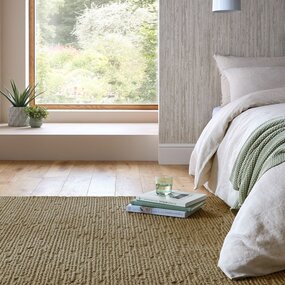 Wollen vloerkleed - Harris Boucle Groen Wollen vloerkleed - Harris Boucle Groen