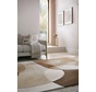 Wollen abstract vloerkleed - Rado Glow Bruin/Beige