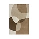Wollen abstract vloerkleed - Rado Glow Bruin/Beige Wollen abstract vloerkleed - Rado Glow Bruin/Beige