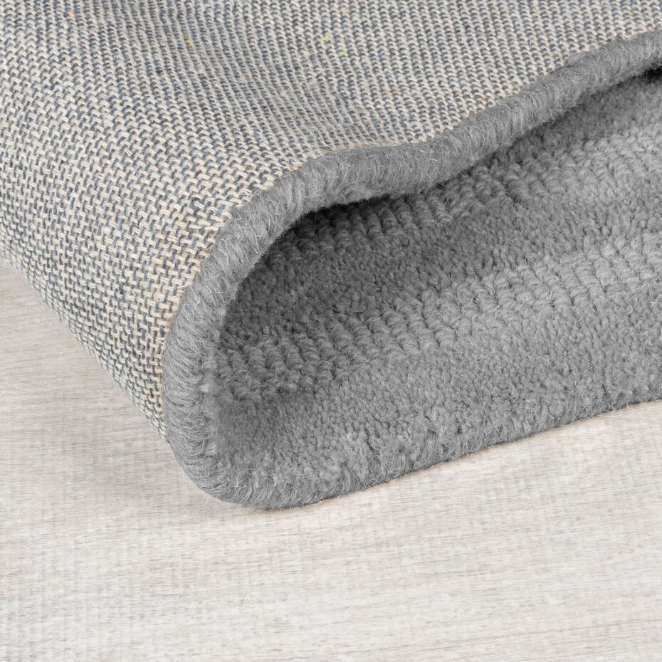Wollen geometrisch vloerkleed - Zec Rectangles Grijs