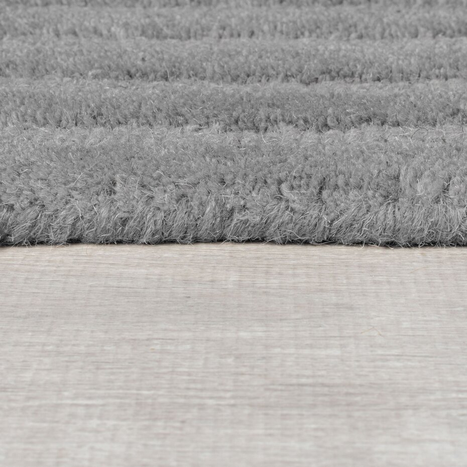 Wollen geometrisch vloerkleed - Zec Rectangles Grijs