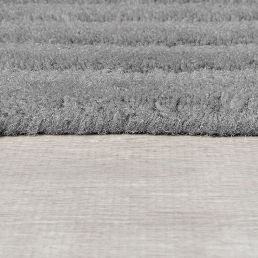 Wollen geometrisch vloerkleed - Zec Rectangles Grijs