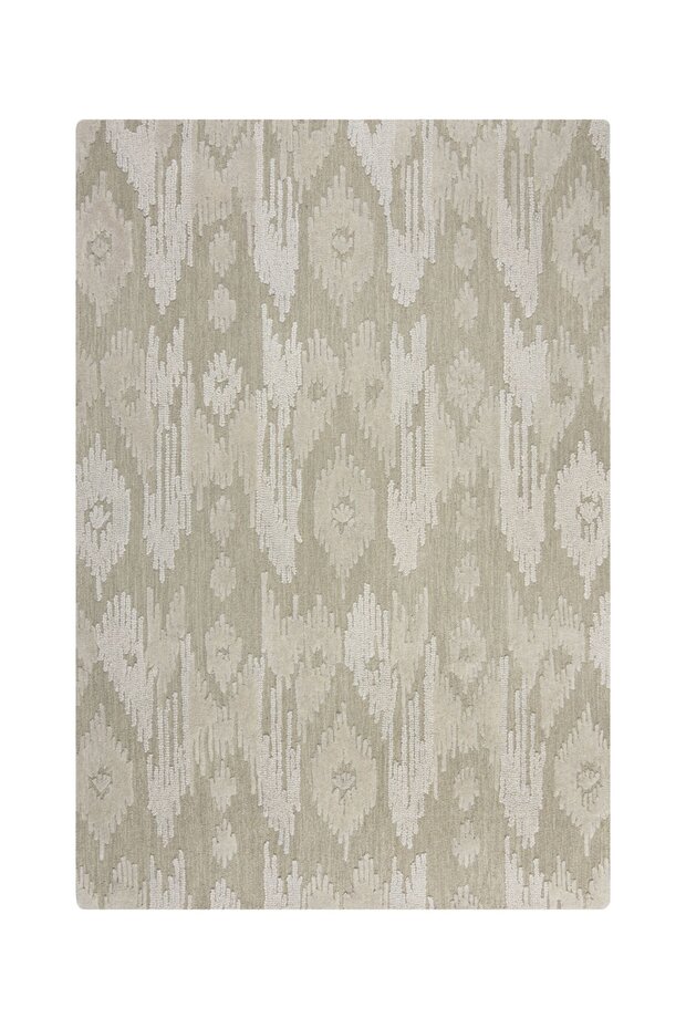 Wollen vloerkleed - Dion Ikat Beige