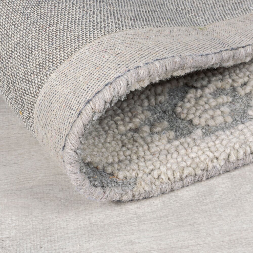 Wollen vloerkleed - Dion Ikat Grijs Wollen vloerkleed - Dion Ikat Grijs