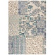 Wollen vloerkleed - Eloise Patchwork Blauw Wollen vloerkleed - Eloise Patchwork Blauw