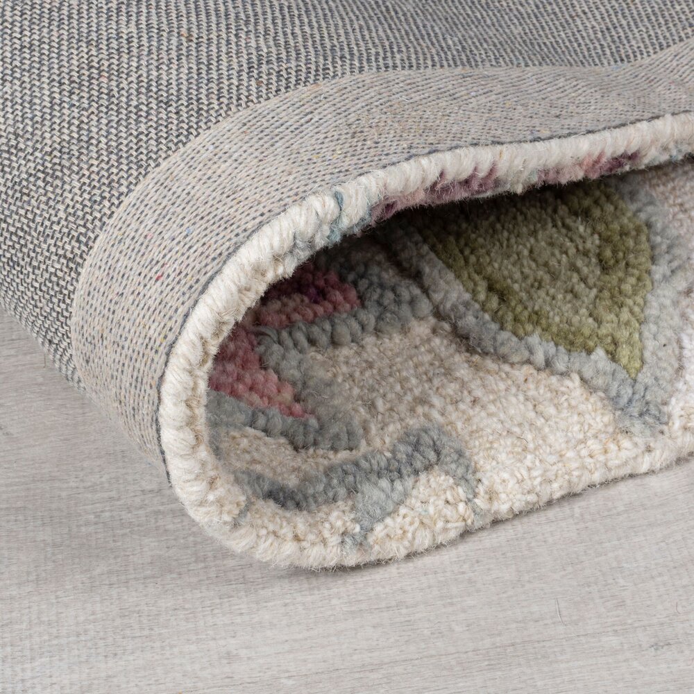 Wollen bloemen vloerkleed - Tania Floral Creme/Kleurrijk Wollen bloemen vloerkleed - Tania Floral Creme/Kleurrijk