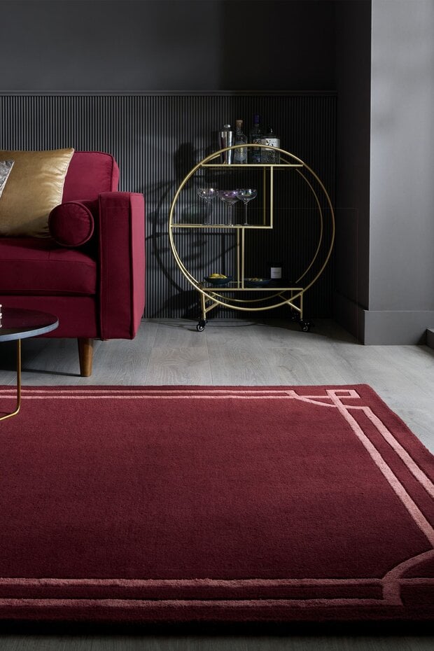 Wollen vloerkleed - Gatsby Wool Bordeauxrood Wollen vloerkleed - Gatsby Wool Bordeauxrood