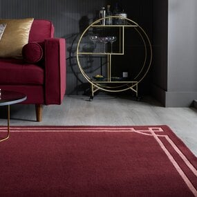 Wollen vloerkleed - Gatsby Wool Bordeauxrood Wollen vloerkleed - Gatsby Wool Bordeauxrood