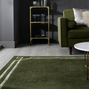 Wollen vloerkleed - Gatsby Wool Olijfgroen Wollen vloerkleed - Gatsby Wool Olijfgroen