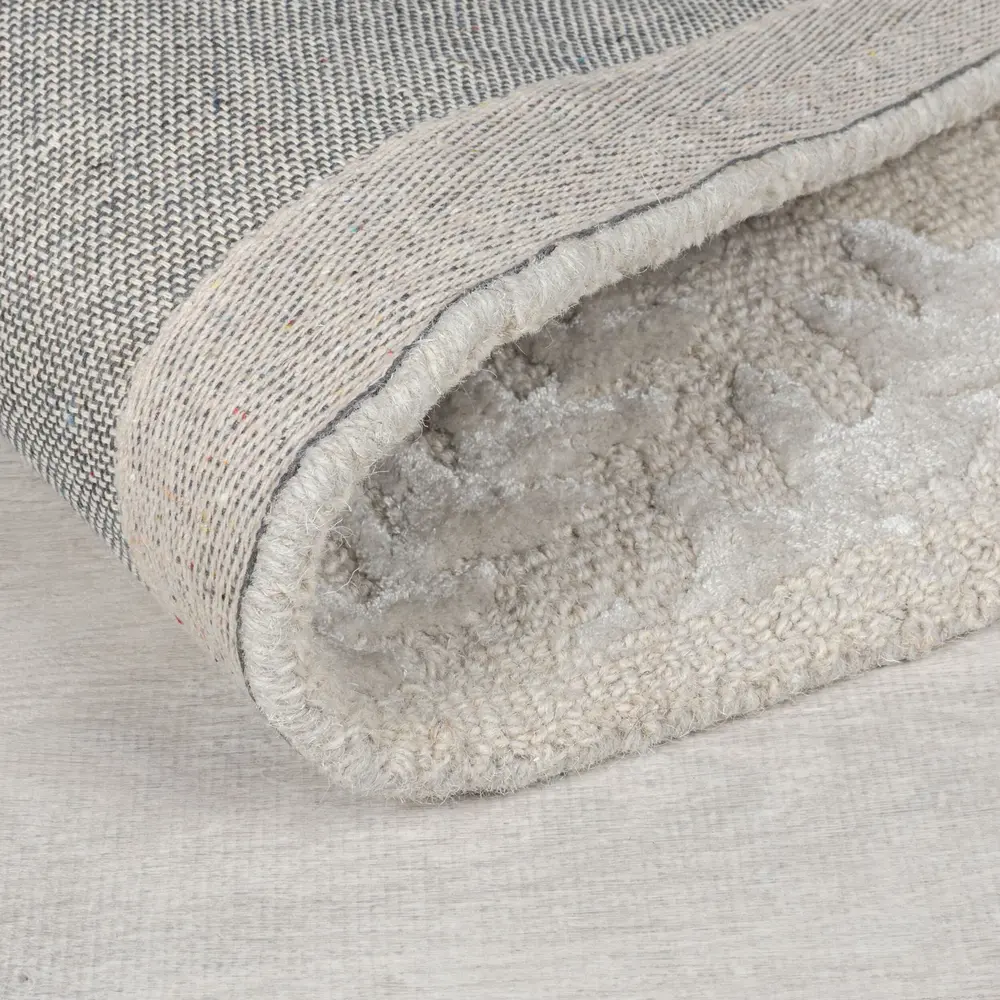 Wollen vloerkleed - Sloane Viscose Grijs