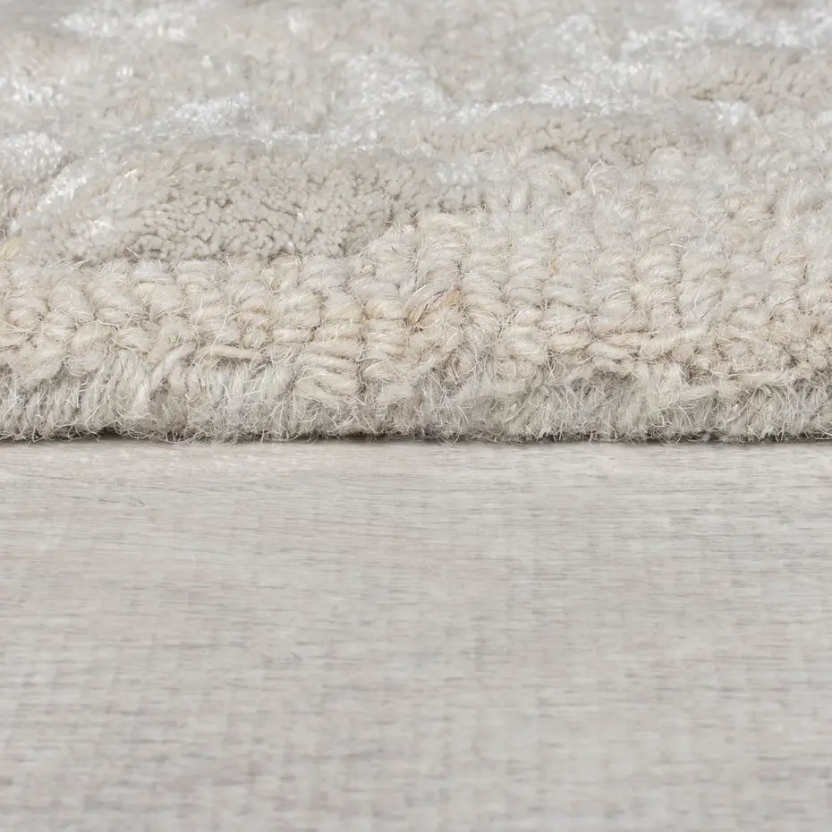 Wollen vloerkleed - Sloane Viscose Grijs