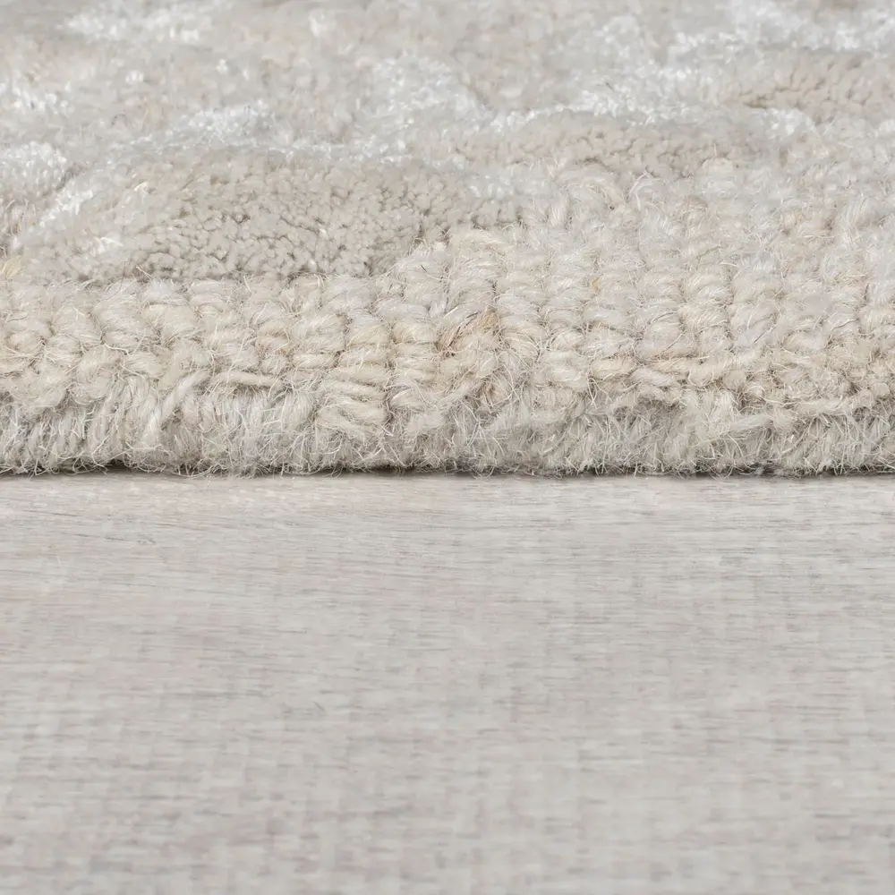 Wollen vloerkleed - Sloane Viscose Grijs