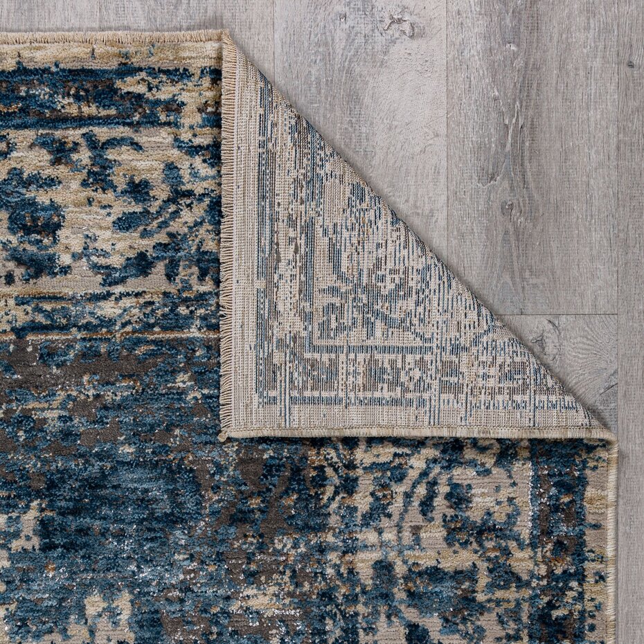 Vintage vloerkleed - Cordelia Blauw