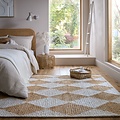 Jute vloerkleed - Effie Diamond Beige