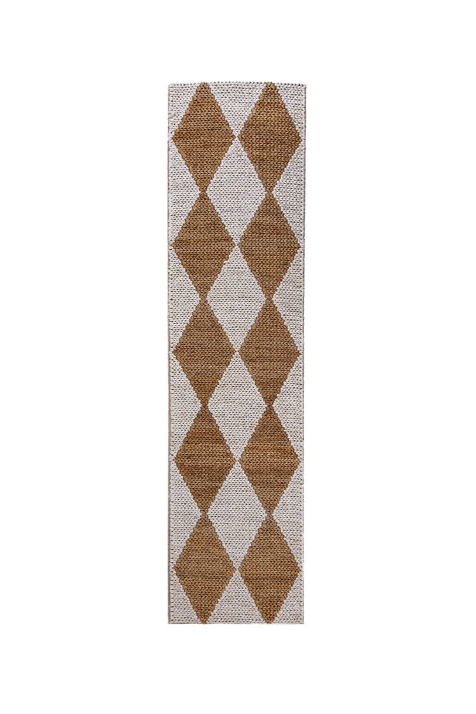 Jute loper - Effie Diamond Beige